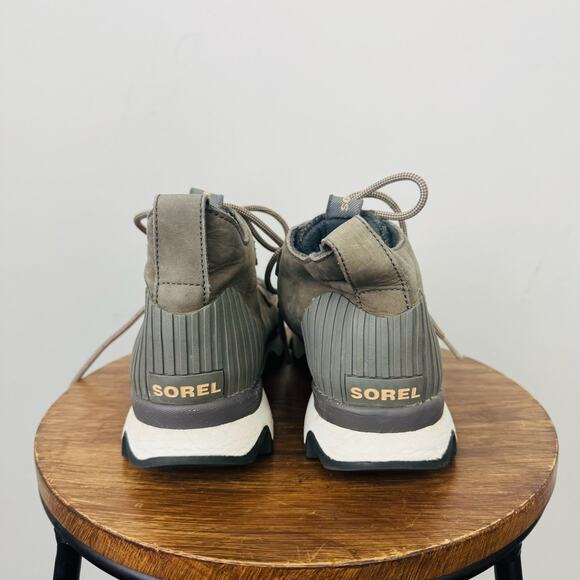 Sorel Kintetic Impact Caribou Brown Leather Waterproof Boot Women’s Size 7.5 - Picture 6 of 10